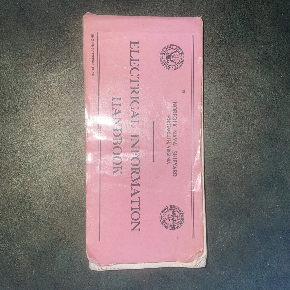 Norfolk Naval Shipyard Electrical Information Handbook
